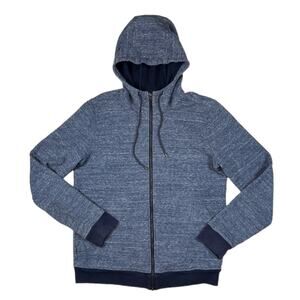 Vince Blue Zip Up Hoodie | Size M